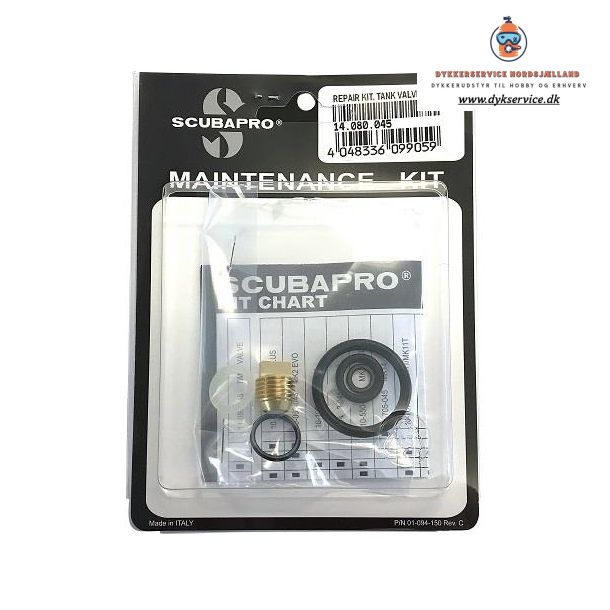 Service kit flaskeventil