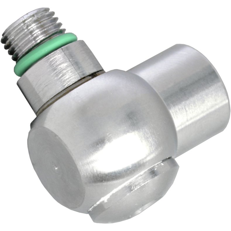 3/8" UNF 90&deg; Lavtryks Slangeadapter