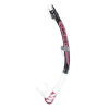ALPHA ULTRA DRY SNORKEL SIL. CLEAR/TUBE BLACK PINK