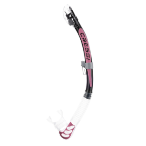 ALPHA ULTRA DRY SNORKEL SIL. CLEAR/TUBE BLACK PINK