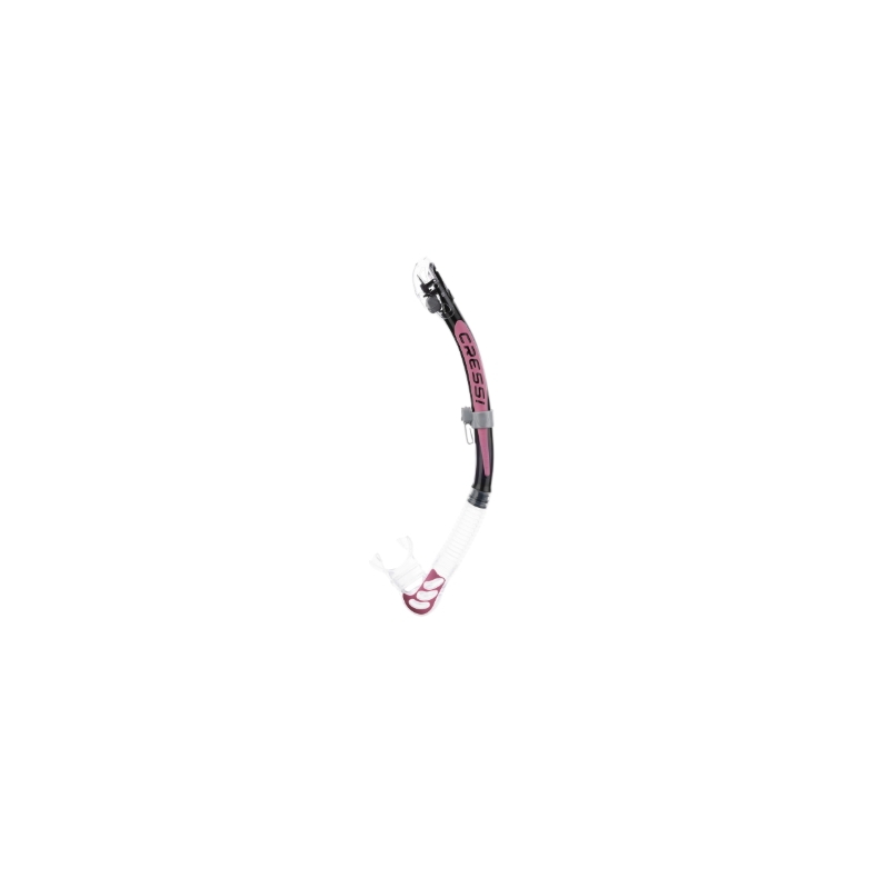 ALPHA ULTRA DRY SNORKEL SIL. CLEAR/TUBE BLACK PINK