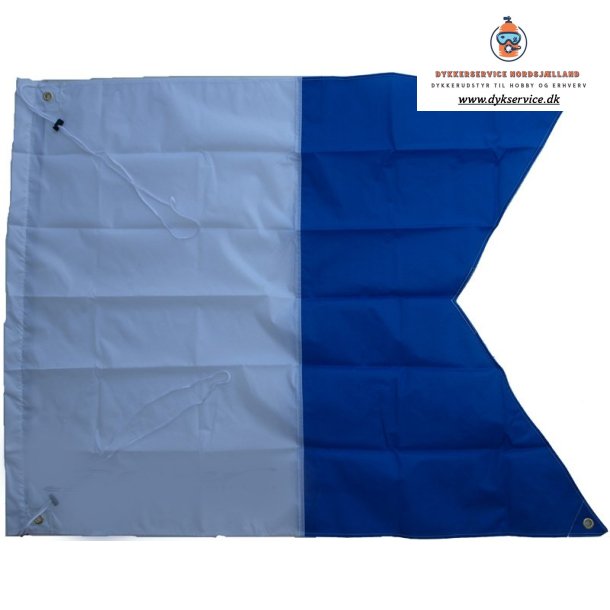 Dykkerflag Alfa 80x90 cm