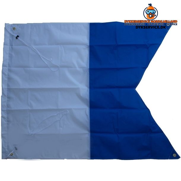 Dykkerflag Alfa 80x90 cm