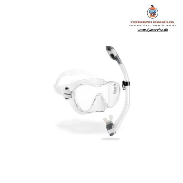 Dykkermaske F1 og snorkel supernova dry klar