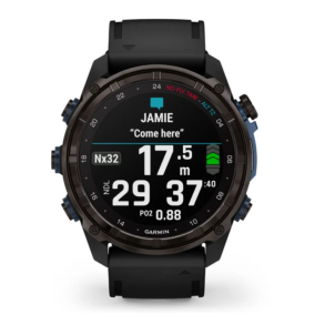Garmin Descent Mk3i  51 mm Carbon Grey DLC-titanium med sort silikonerem