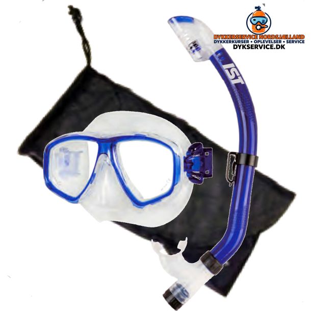 Dykkermaske og snorkel Global Bl�