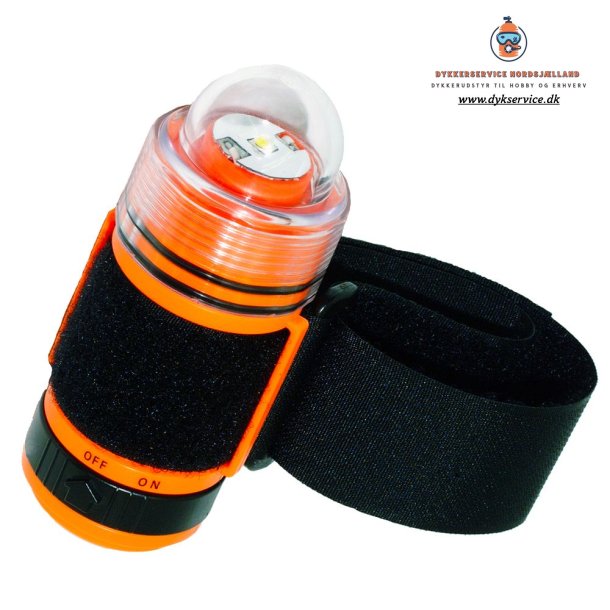 Strobe og lygte 160 Lumen orange