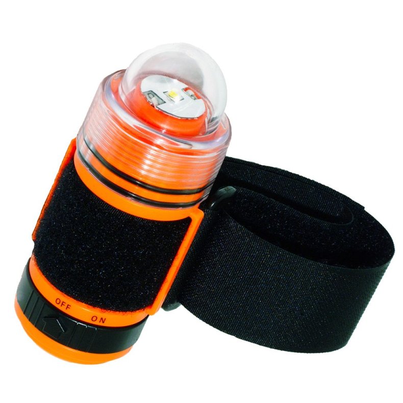 Strobe og lygte 160 Lumen orange