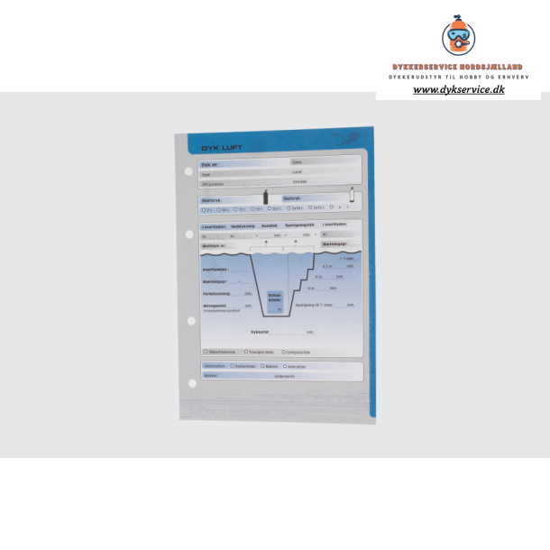 Sider til logbog 10 stk.