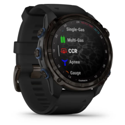 Garmin Descent Mk3i  43 mm Carbon Grey DLC-titanium med sort silikonerem