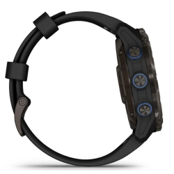 Garmin Descent Mk3i  43 mm Carbon Grey DLC-titanium med sort silikonerem