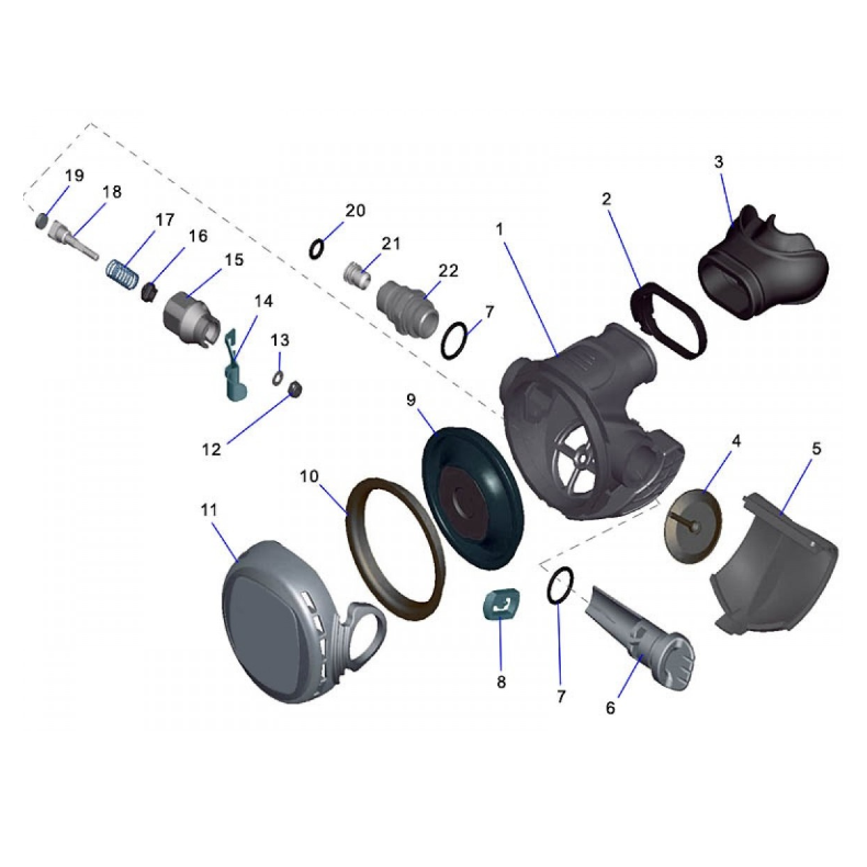 Service regulator 1.+2. trin + Octopus Eksl. servicekit 