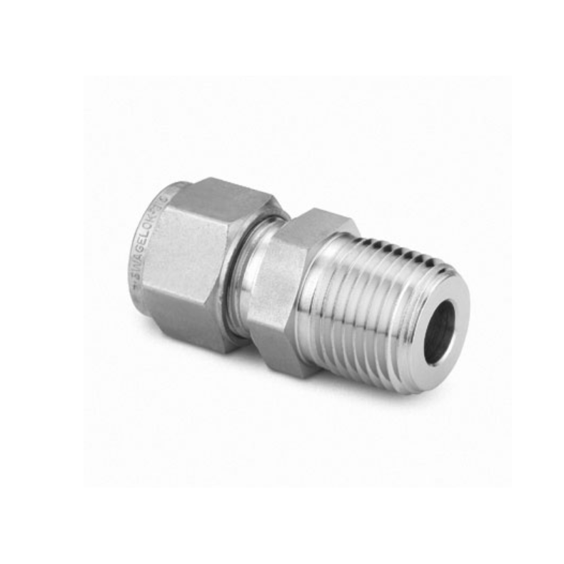 MALE CONNECTOR. 6MM O.D. - 1/4" BSPT (NPT)